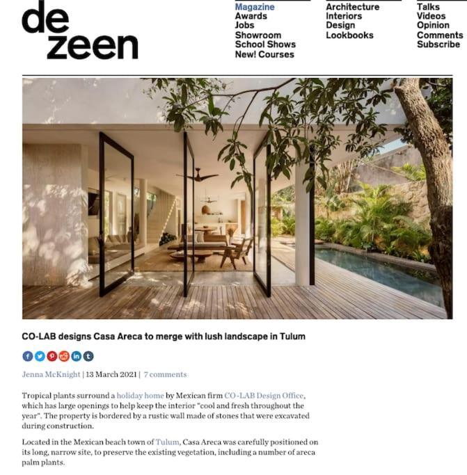 Casa Areca, Awarded Architectural Villa Located In A Secured Gated Community, With Concierge Services Tulum Esterno foto